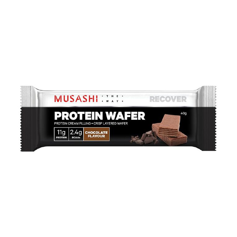 Musashi Protein Wafer Chocolate Bar 40g, , hi-res