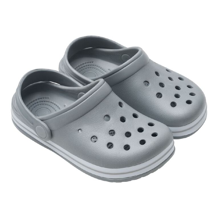 Young Original Senior Kids' Jack Frog Clog Shoes, Grey, hi-res