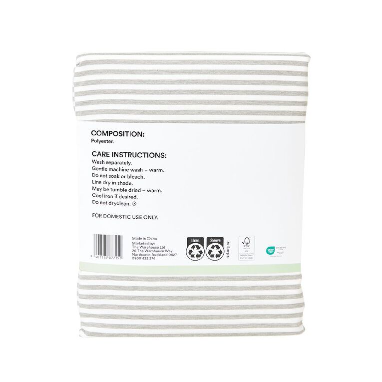 Living & Co Microfibre Sheet Set Miami Grey Queen, , hi-res