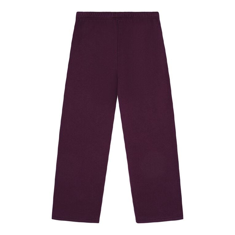 Young Original Plain Straight Leg Trackpants, Red Mid, hi-res