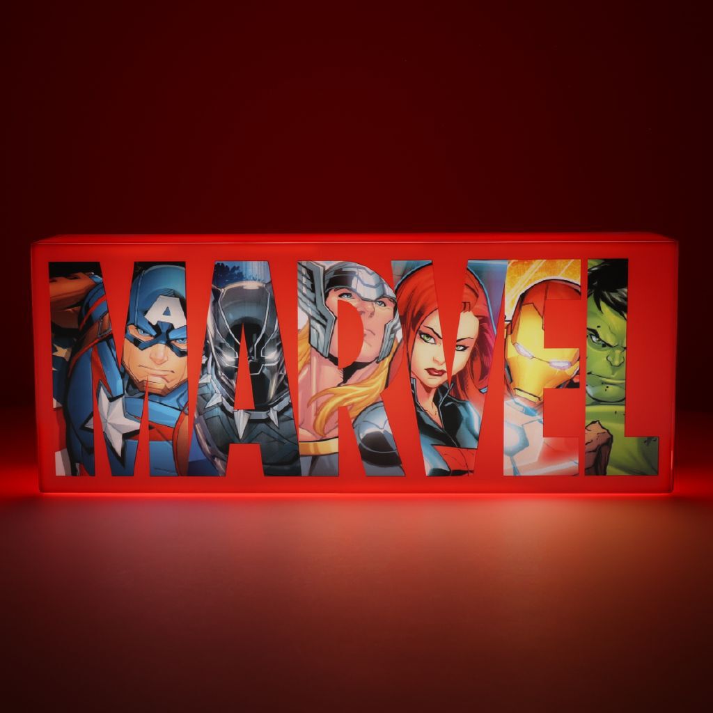 MARVEL マーベル PALADONE Amazon.com: Paladone Marvel LED Neon Logo Light Sign - Wall