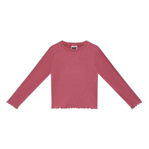 Young Original Long Sleeve Rib Top