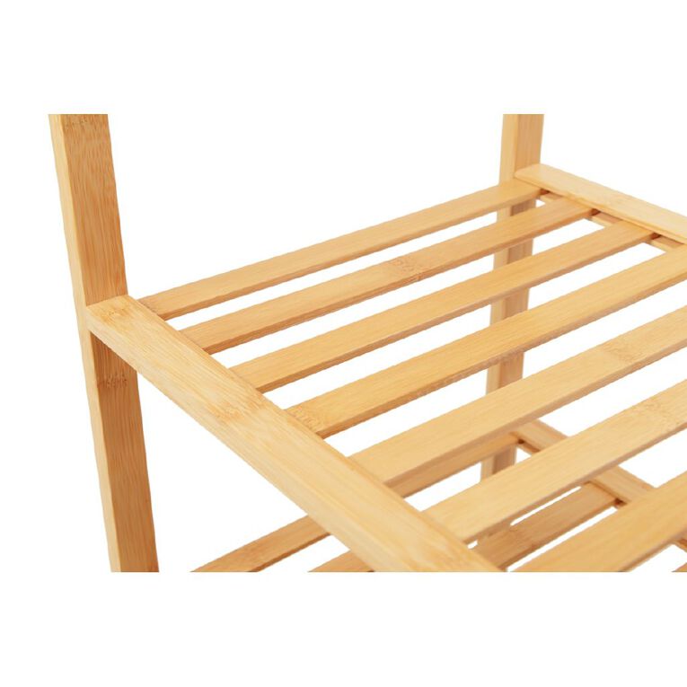 Living & Co Bamboo Stacking Shoe Rack 3 Tier, , hi-res