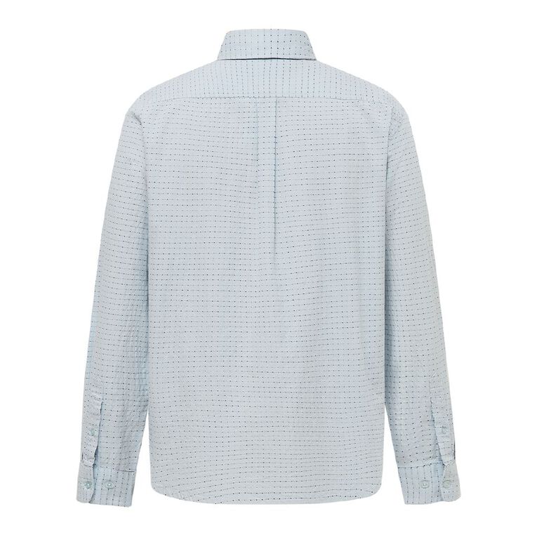 H&H Men's Long Sleeve Dobby Shirt, Blue Light, hi-res