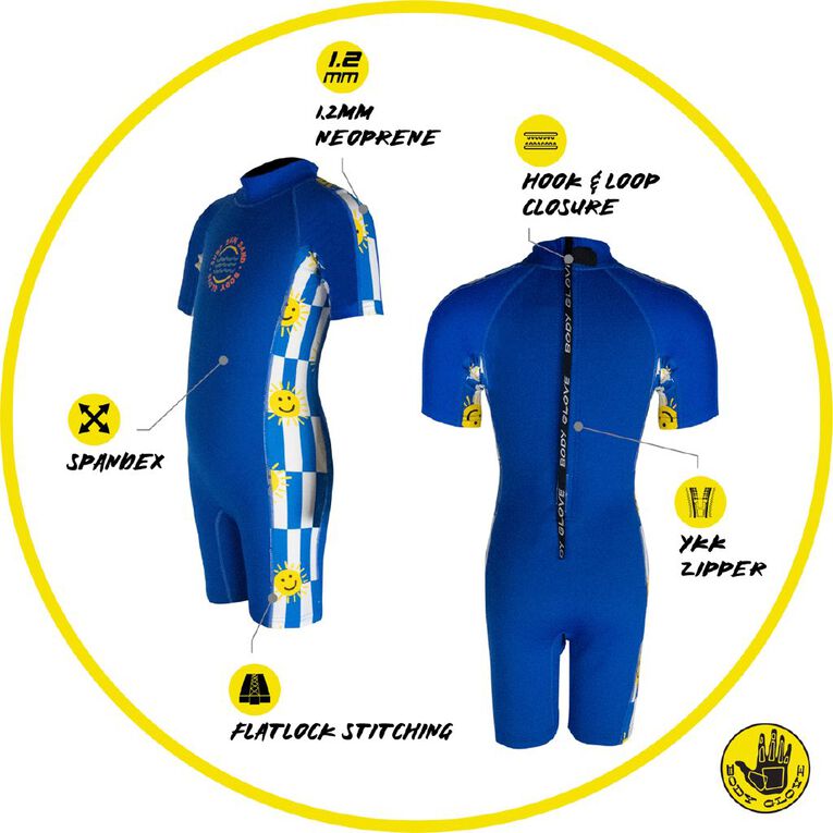 Body Glove Kids' Rashsuit Blue Size 6, Blue, hi-res