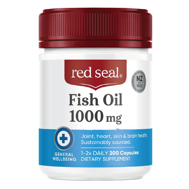 Red Seal Fish Oil 1000mg 200s, , hi-res