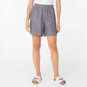 H&H Women's Relaxed Linen Blend Shorts
