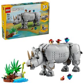LEGO CREATOR Wild Animals Majestic Rhino With Birds 31171