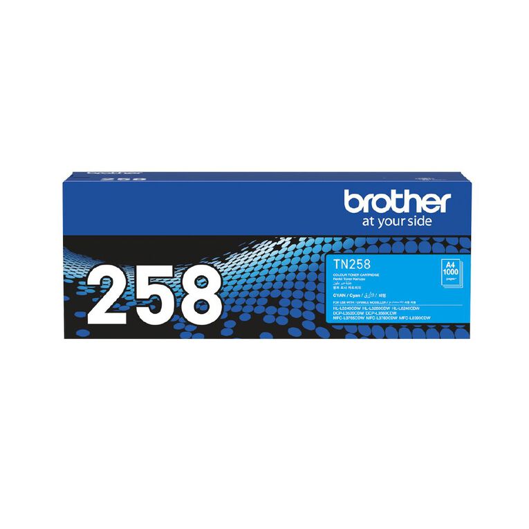 Brother TN258C Toner Cyan 1000 Pages, , hi-res