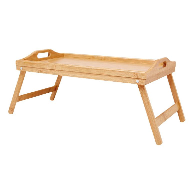 Living & Co Fold Out Wooden Tray Natural, , hi-res