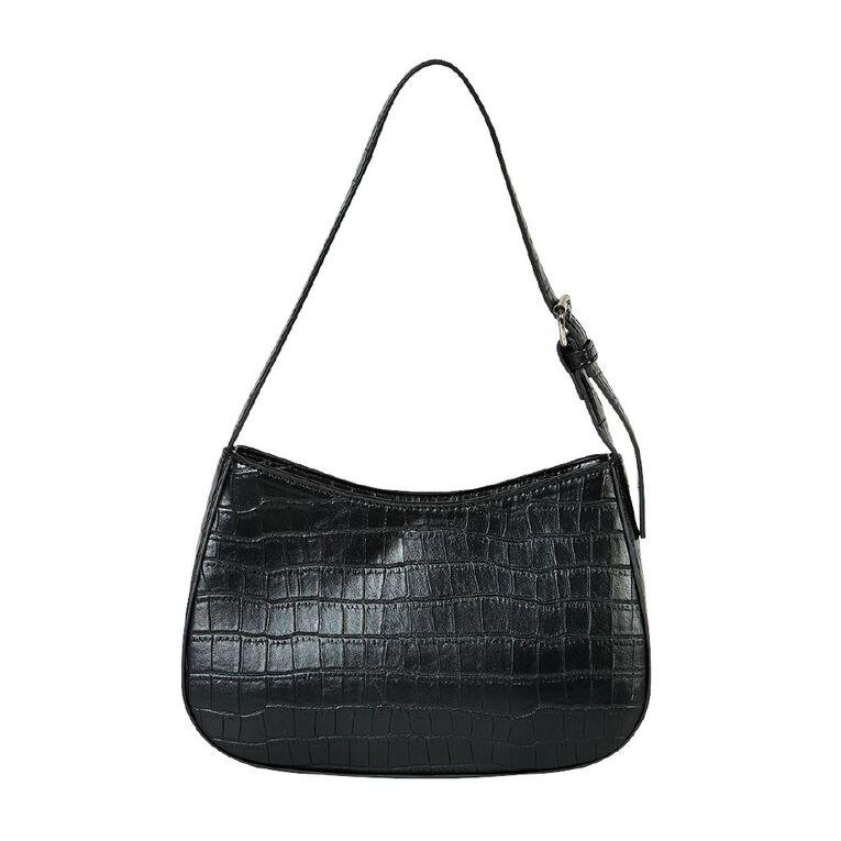 H&H Shoulder Bag, Black, hi-res