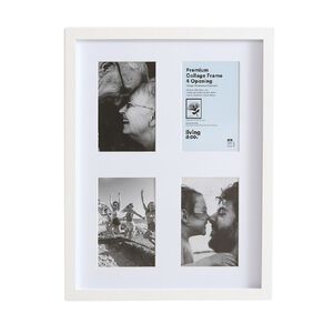 Living & Co Premium Collage Frame 4 Openings White 4in x 6in
