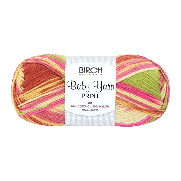 Birch Baby Print 70% Acrylic 30% Nylon 100G Tropical Bloom, , hi-res