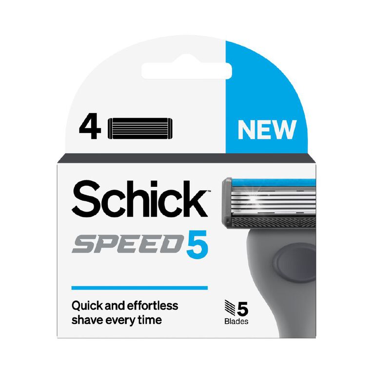 Schick Speed 5 Blades Refill 4 Pack, , hi-res
