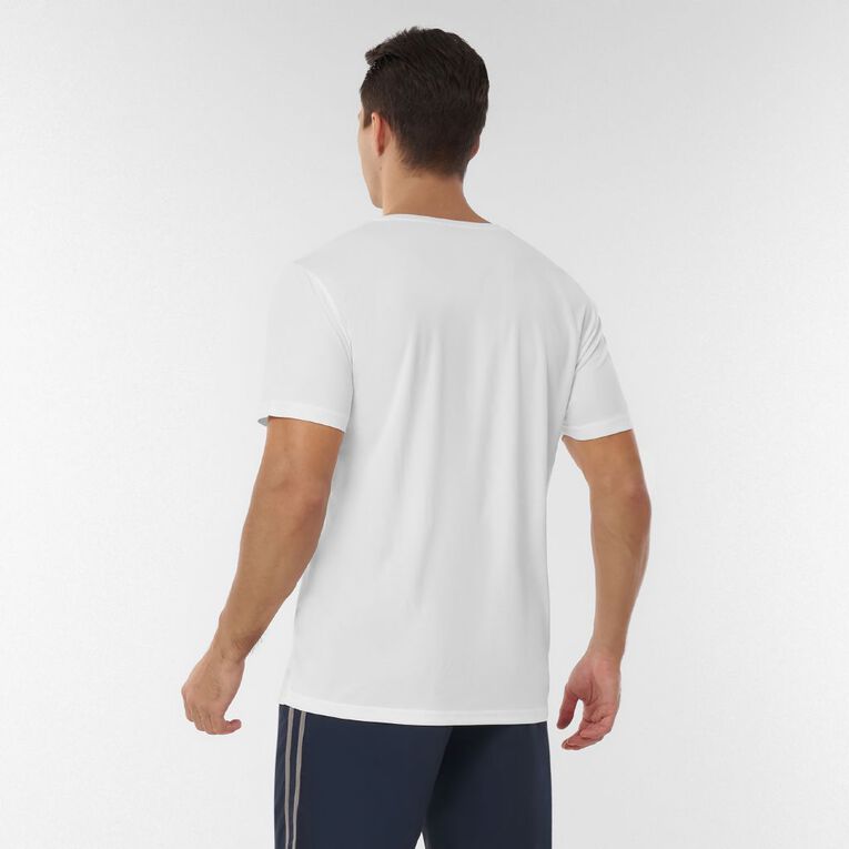 Active Intent Men's Active Mesh Tee, White, hi-res