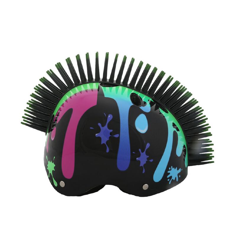 Street Jam Slime Mohawk Helmet Black Small, , hi-res