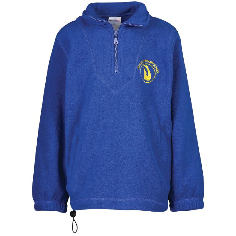 Schooltex Otahuhu Primary Polar Fleece Top with Embroidery, Royal, hi-res