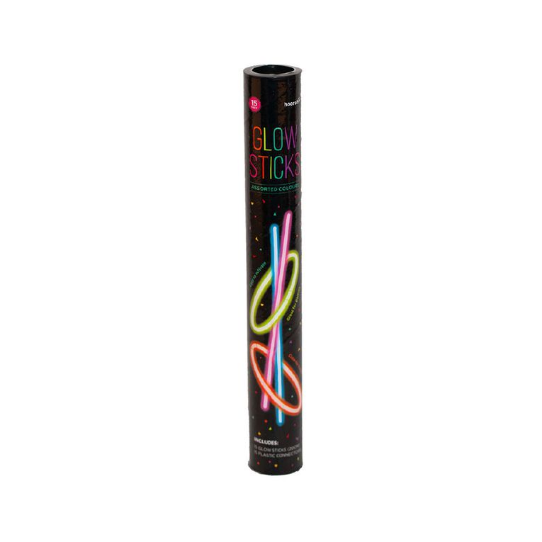 Hoorah Glow Sticks 15 Pack, , hi-res