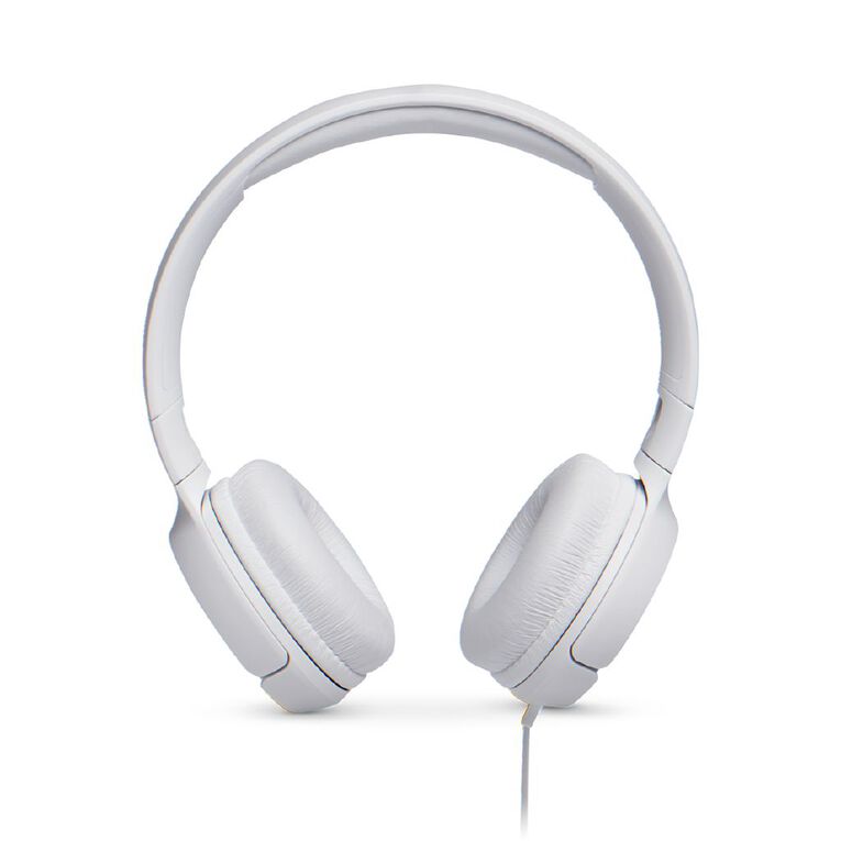 JBL Tune 500 Wired On-ear Headphones White, , hi-res