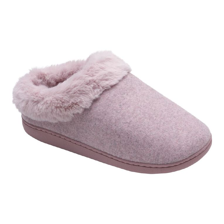 H&H Women's Recycled Memory Slippers, Pink Dark, hi-res