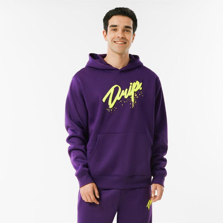 Garage Men's Hooded Sweat Graphic, Purple Dark, hi-res