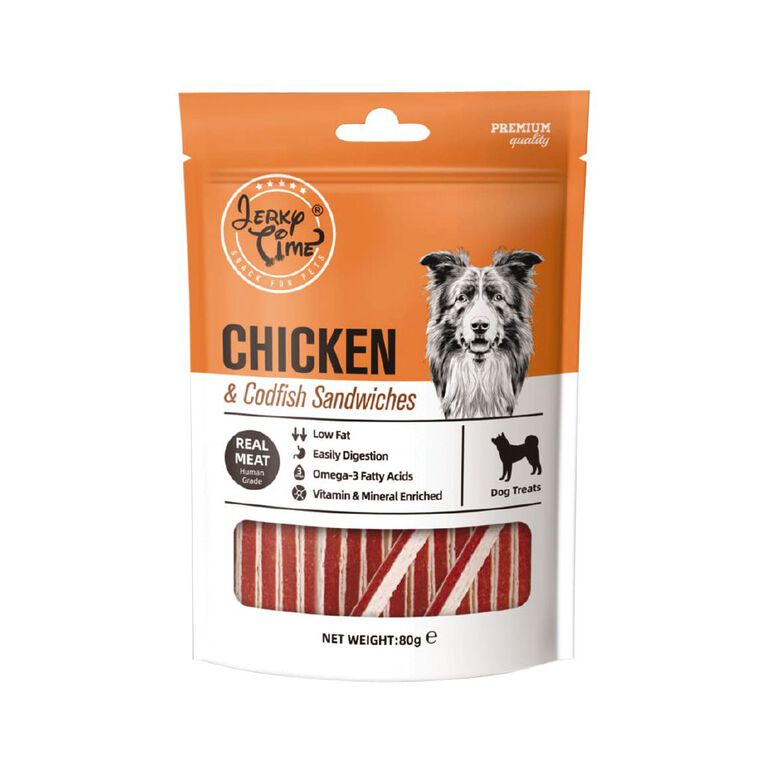 Jerky Time Chicken & Codfish Sandwiches 80g