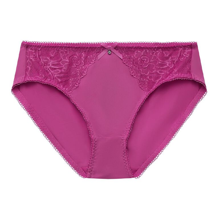 H&H Women's Belle Bikini Briefs, Pink Mid, hi-res