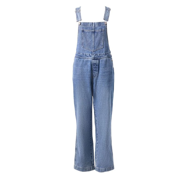 H&H Women's Overalls, Denim Mid, hi-res