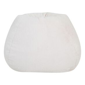 Living & Co Faux Polar Bear Fur Bean Bag Snow