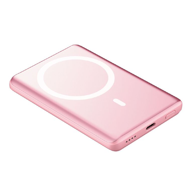Tech.Inc 3in1 Charge Pack with Cable Charger Wireless Power Bank Pink, , hi-res
