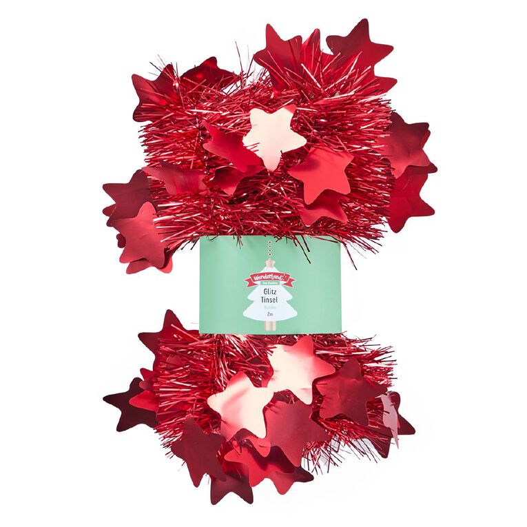 Wonderland Glitz Tinsel 2m Assorted 2m, , hi-res