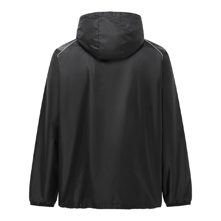 H&H Adults' Packable Half Zip Rain Jacket, Black, hi-res