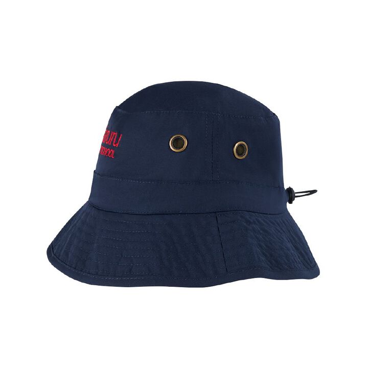 Schooltex Putaruru Bucket Hat With Embroidery, Navy, hi-res