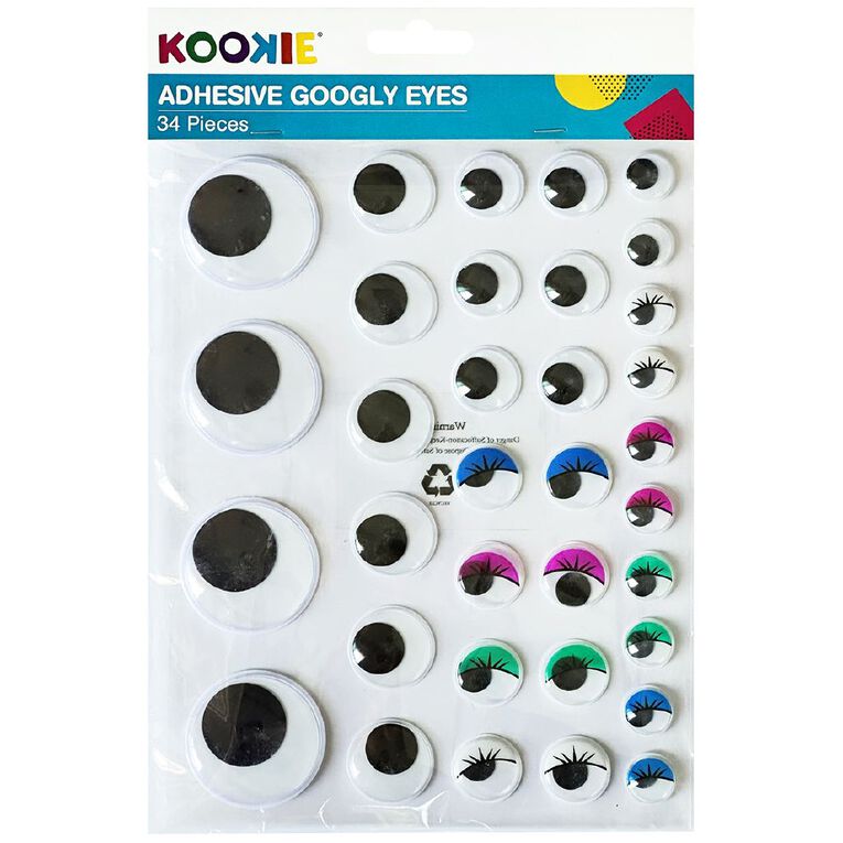 Kookie Adhesive Wiggly Eyes, , hi-res