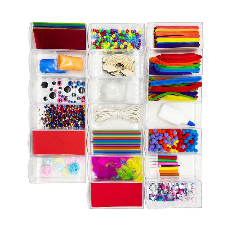 20 Drawers Rainbow Craft Set, , hi-res
