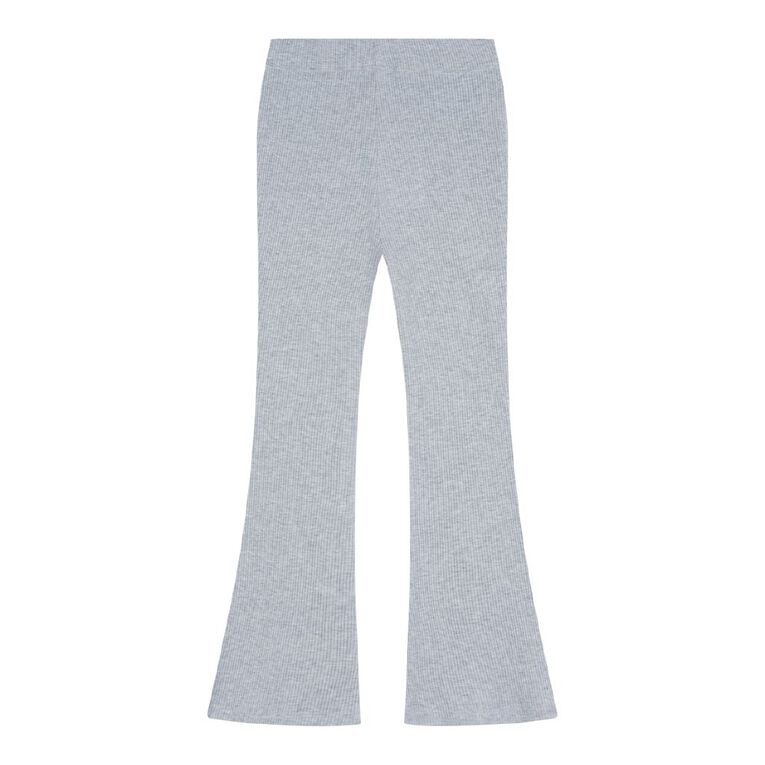 Young Original Rib Flare Leggings, Grey Light, hi-res