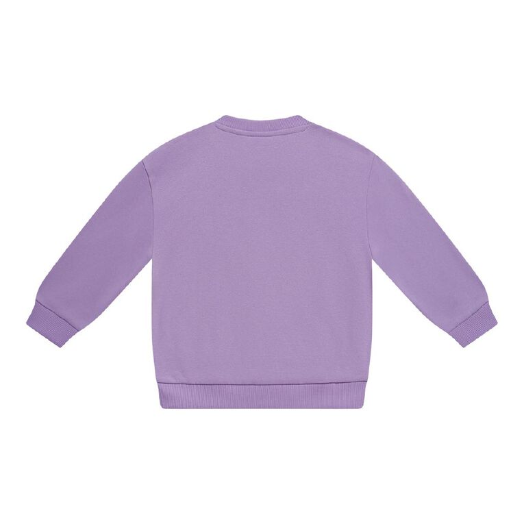 Young Original Plain Crew Sweat, Purple Mid, hi-res