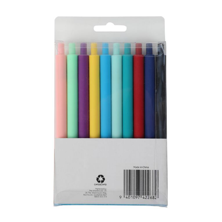 WS Gel Ink Pen Assorted Colours 10 Pack, , hi-res