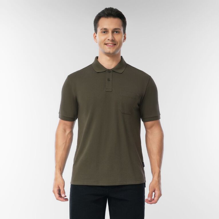 H&H Men's Pique, Green Dark, hi-res