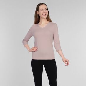 H&H Women's 3/4 Sleeve V-Neck Tee