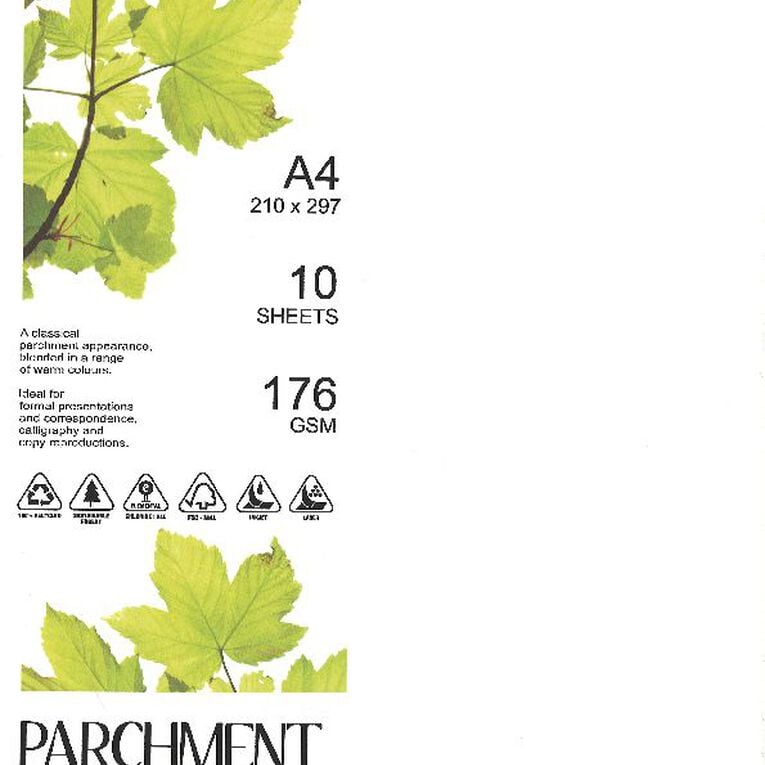 Direct Paper Parchment Card 176gsm Nova A4 10 Pack, , hi-res