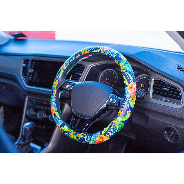 Autoworx Tropical Steering Wheel Cover, , hi-res