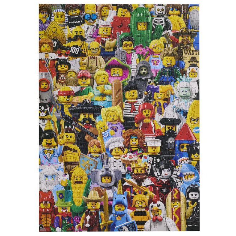 LEGO Minifigures Collage 500 Piece Puzzle Assorted, , hi-res