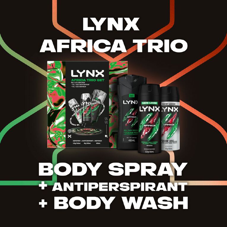 Lynx Africa Trio Gift Set, , hi-res