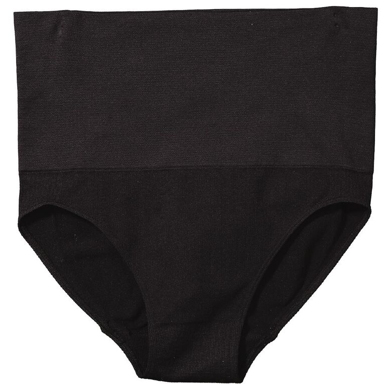 H&H Women's Seamless Briefs 2 Pack, Black, hi-res
