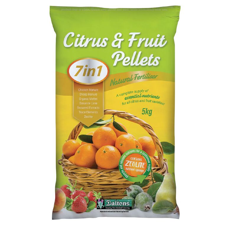 Daltons 7-in-1 Citrus & Fertiliser Pellets 5kg, , hi-res