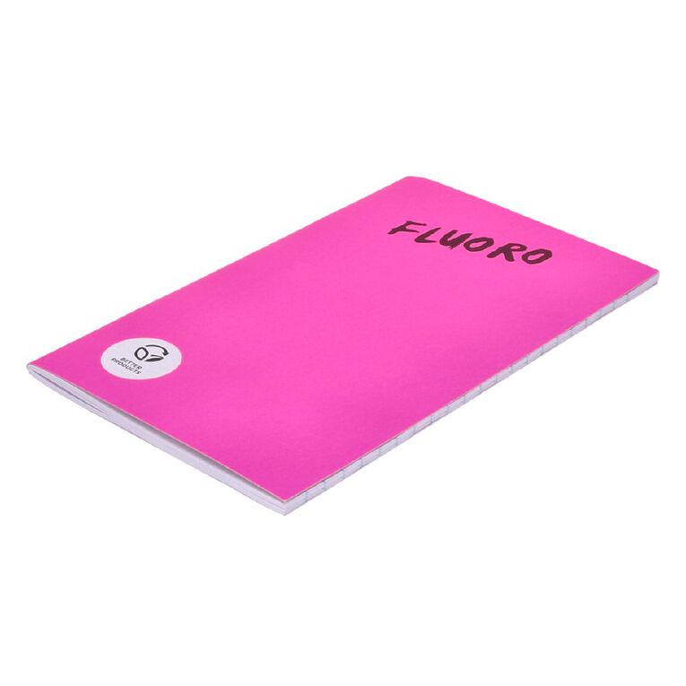 WS Notebook 3B1 7mm Ruled Fluoro 32 Leaf Mixed Assorted, , hi-res