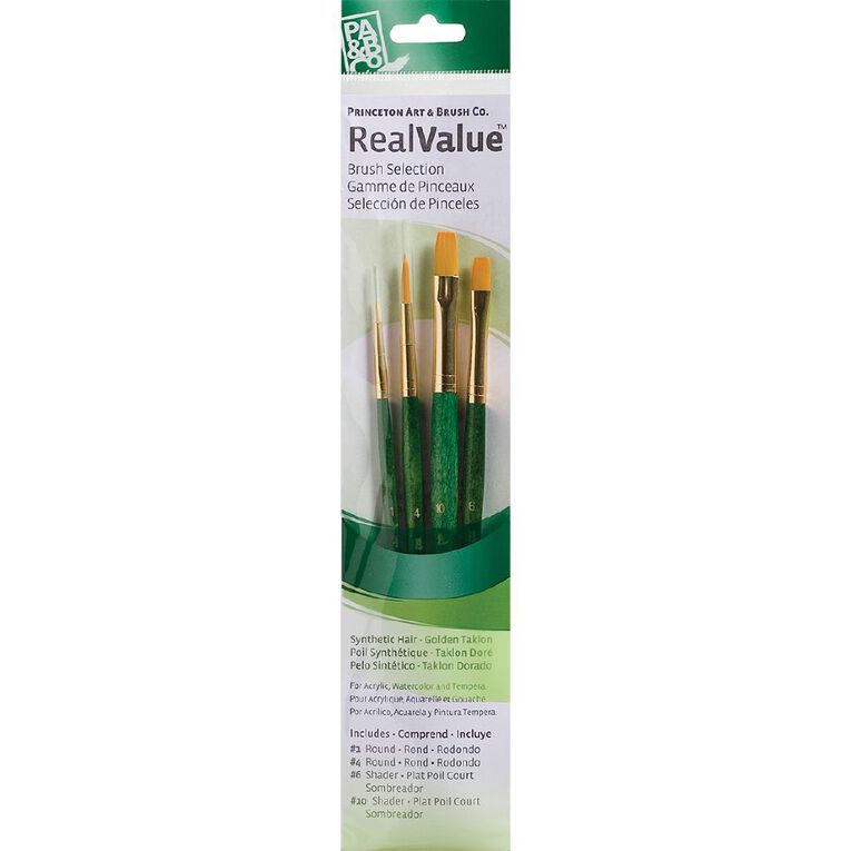 Princeton Brush Gold Taklon Round 1 4 Sha Gold, , hi-res