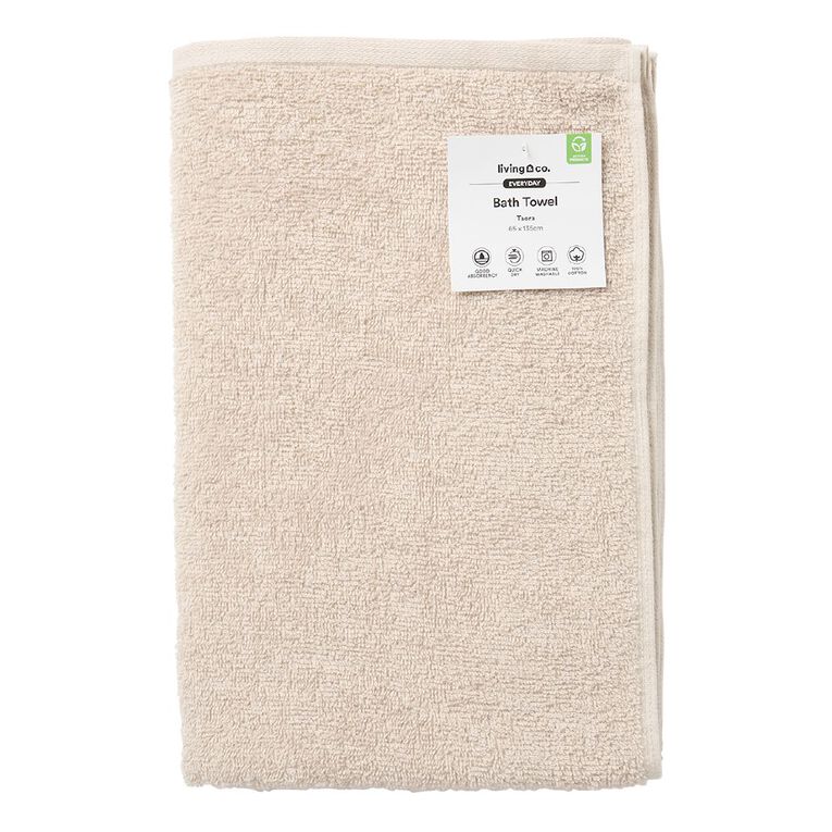 Living & Co Everyday Bath Towel Sand, , hi-res