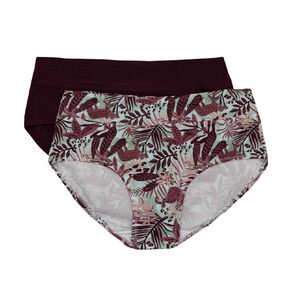 Underworks Women's Smooth Line Midi Briefs 2 Pack
